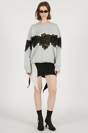Lace Sweatshirt - 2025 WINTER