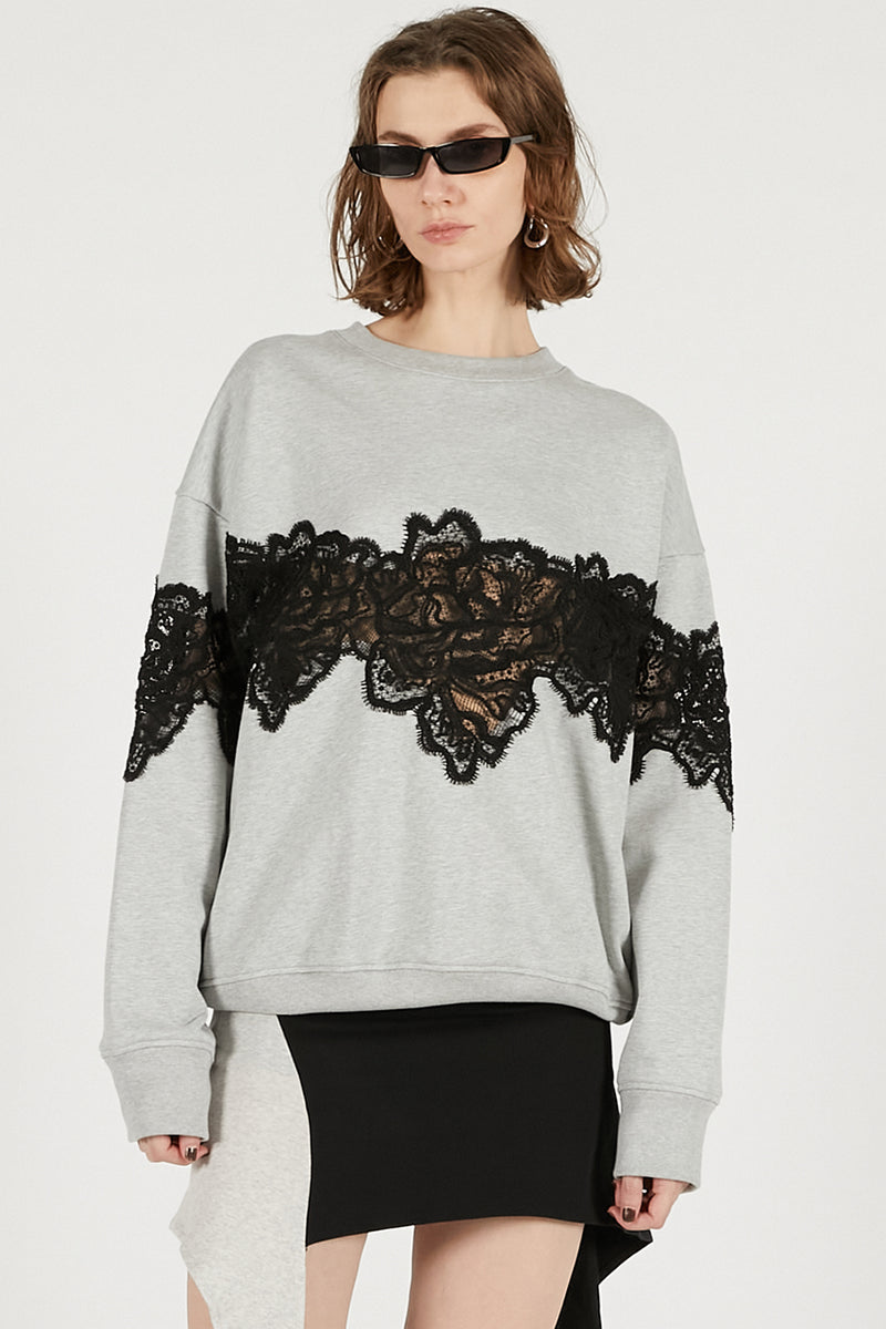 Lace Sweatshirt Lace Sweatshirt