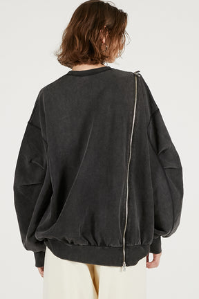 Oversized Zipper Sweatshirt - 2025 WINTER