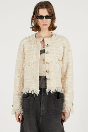 Tweed Knit Cardigan