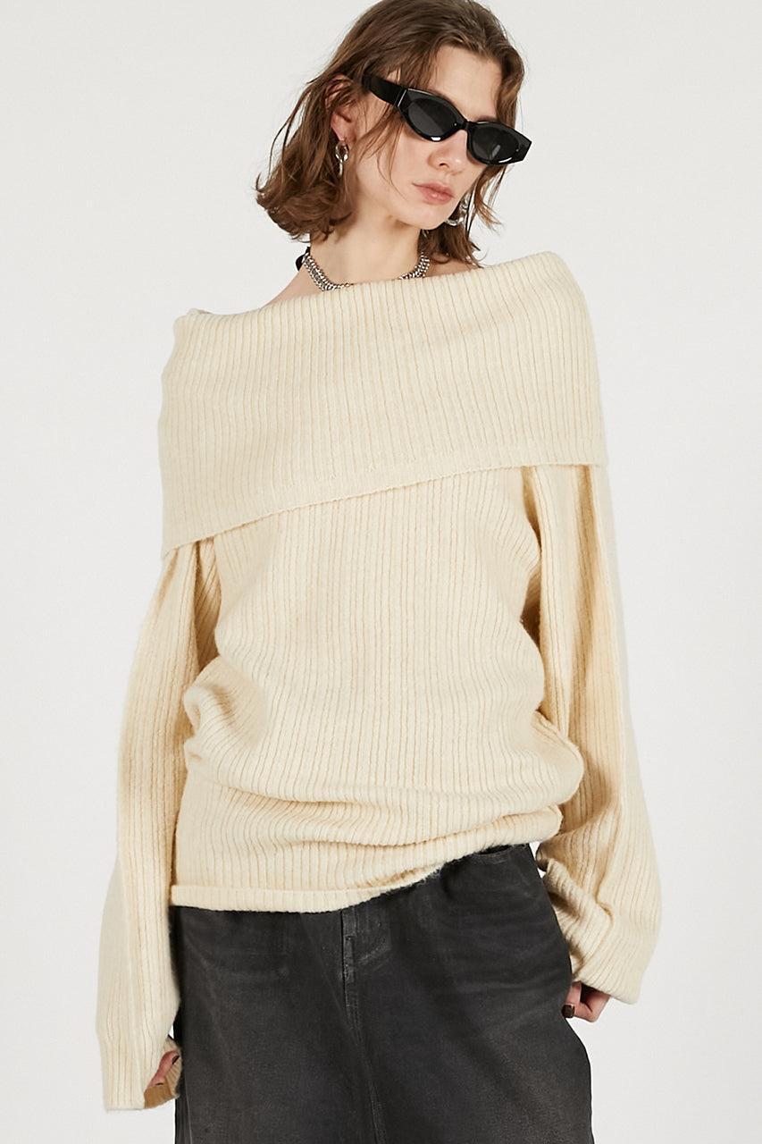Off-Shoulder Knit - 2025 WINTER