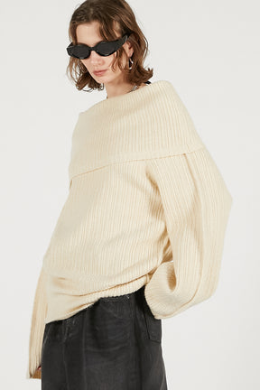 Off-Shoulder Knit - 2025 WINTER
