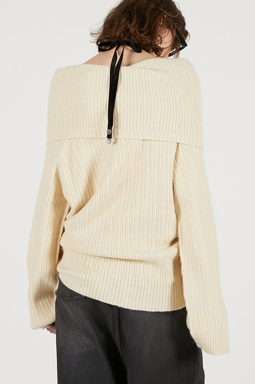 Off-Shoulder Knit - 2025 WINTER