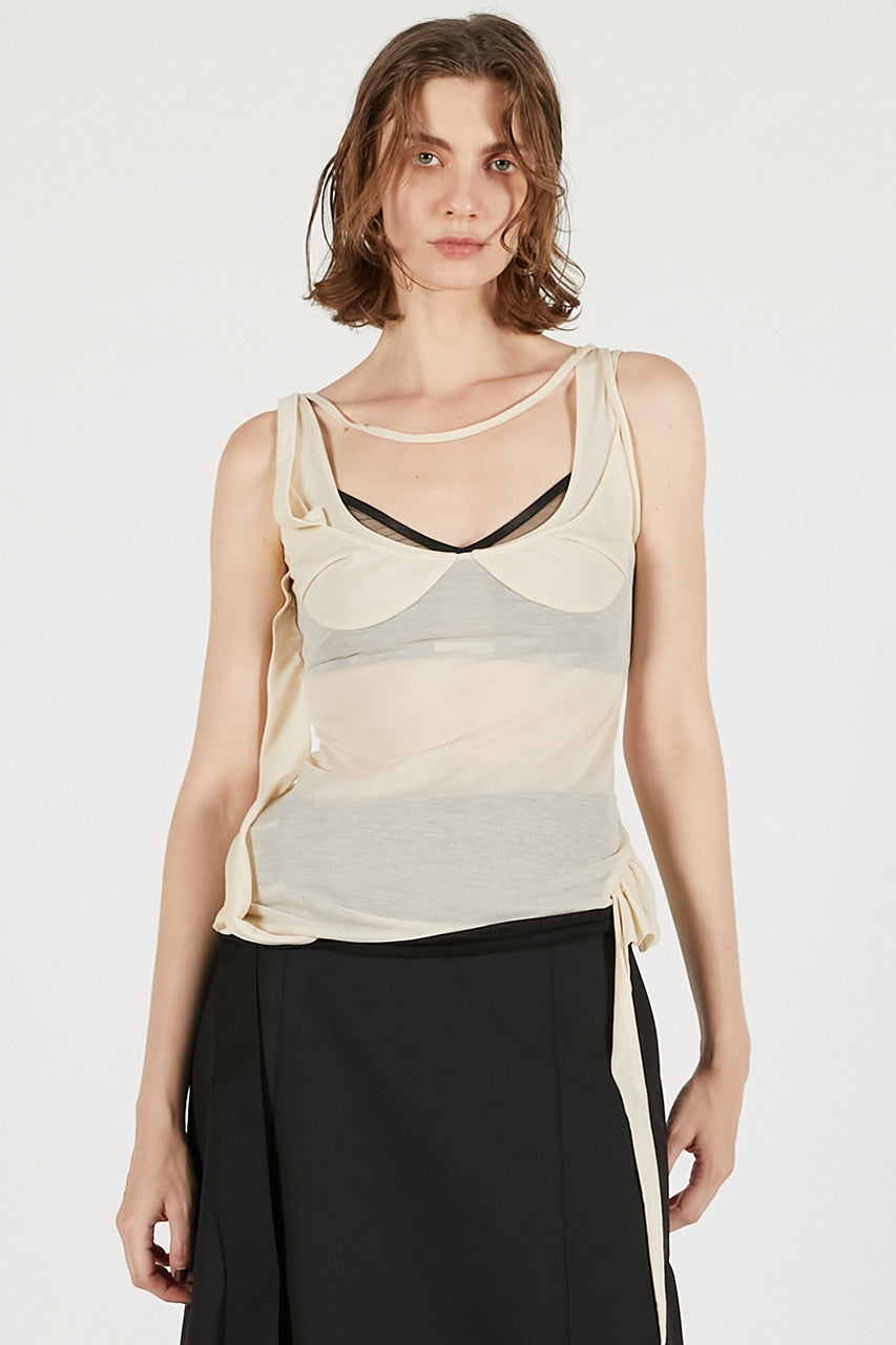 Aphora Sheer Nude Top