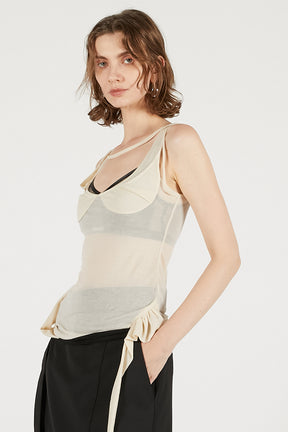 Aphora Sheer Nude Top