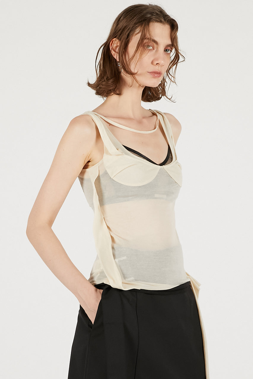Aphora Sheer Nude Top