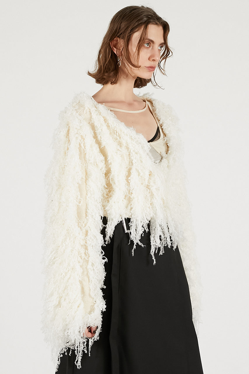 Fluffy Knit Cardigan - 2025 WINTER