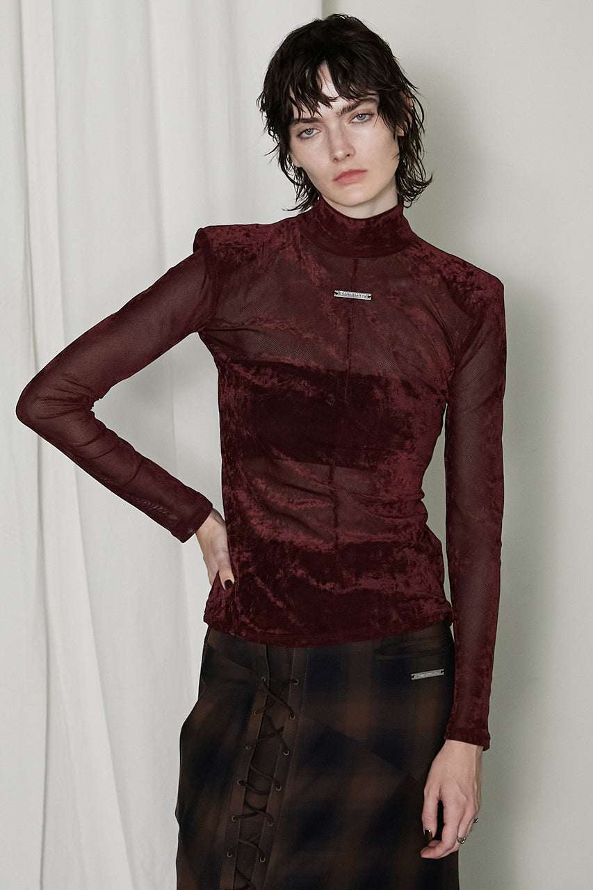 Velour Mesh Turtle Top - SALE