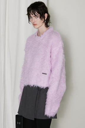 【24WINTER PRE ORDER】Piercing Shaggy Knit