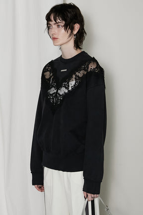 【24WINTER PRE ORDER】Lace Sweatshirt