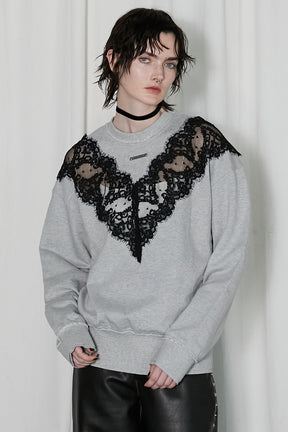 【24WINTER PRE ORDER】Lace Sweatshirt