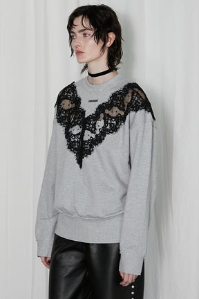 【24WINTER PRE ORDER】Lace Sweatshirt