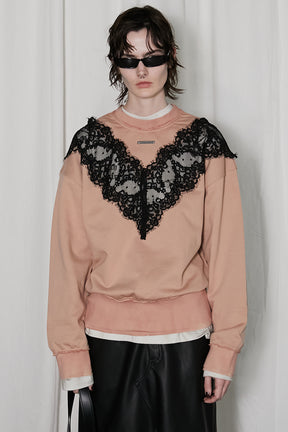 【24WINTER PRE ORDER】Lace Sweatshirt