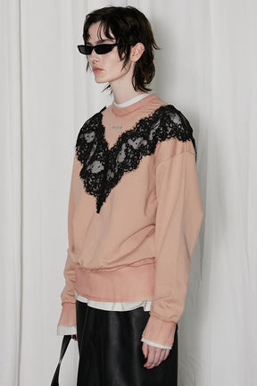 【24WINTER PRE ORDER】Lace Sweatshirt