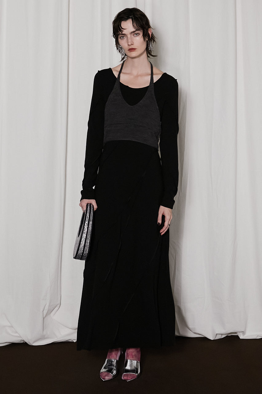 Knit Layered Maxi One Piece