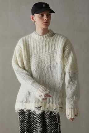 Mohair Mesh Pullover