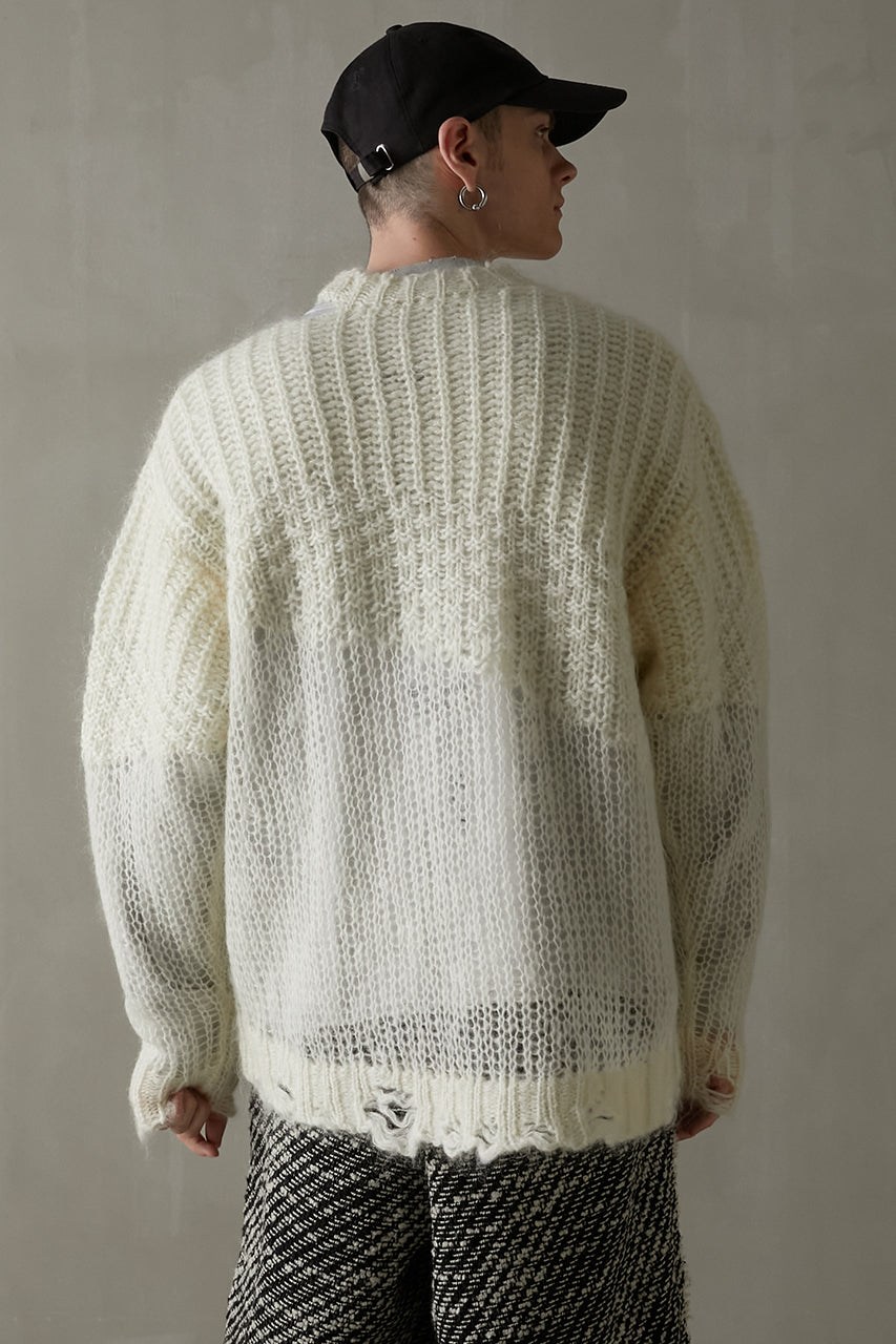 Mohair Mesh Pullover