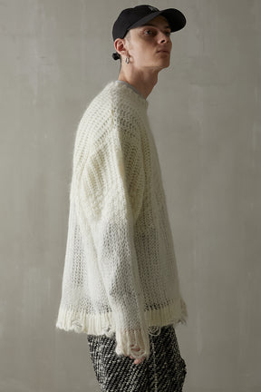 Mohair Mesh Pullover