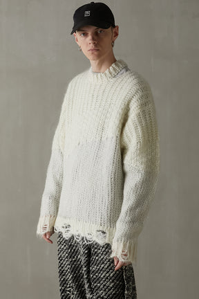 Mohair Mesh Pullover