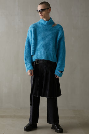 【SALE】Shaggy Slit Knit