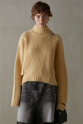 [Weboff Part number] Shaggy Slit Knit