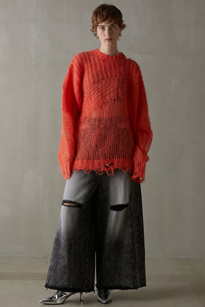 Mohair Mesh Pullover