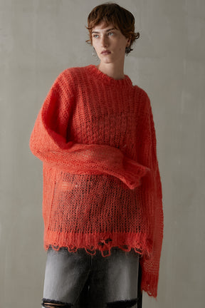 Mohair Mesh Pullover