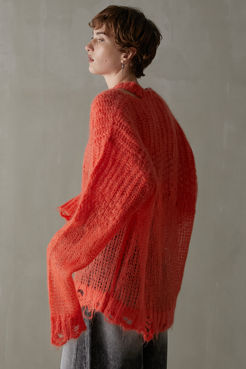 Mohair Mesh Pullover