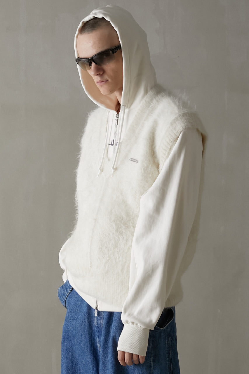 【SALE】Alpaca Shaggy Knit Vest