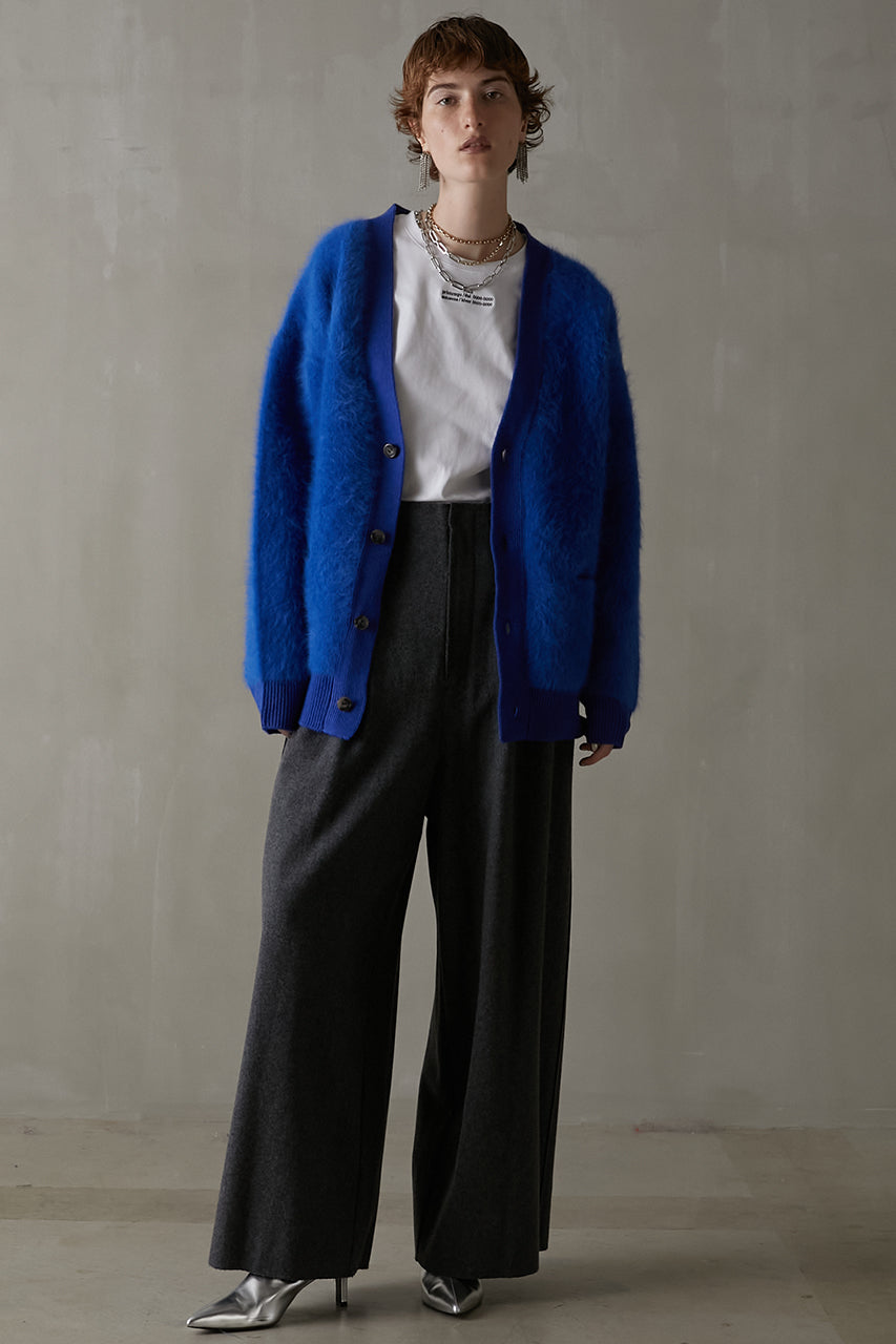 [Weboff Part number] Super100 Cut Off Wool Pants