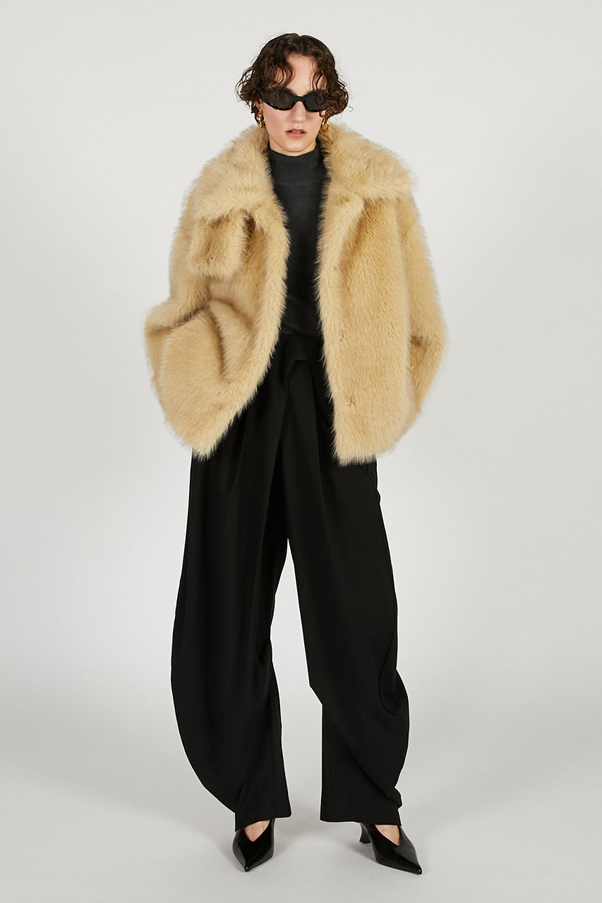 Faux Fur Short Coat - 2025 WINTER
