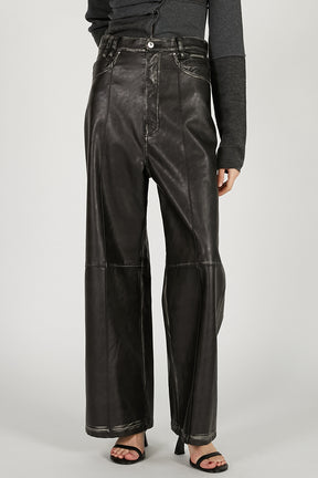 Synthetic Leather Press Pants - PRE ORDER