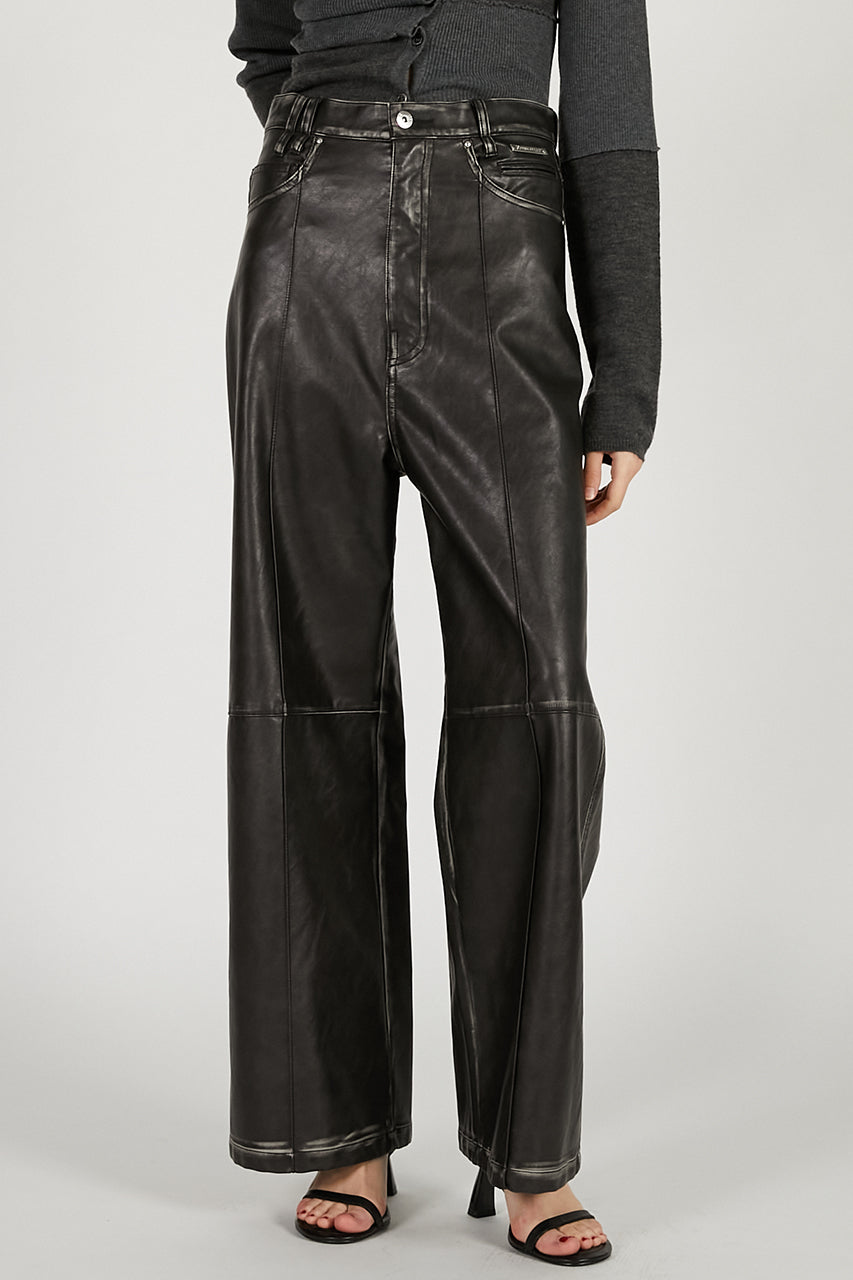 Synthetic Leather Press Pants - PRE ORDER