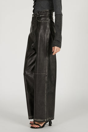 Synthetic Leather Press Pants - PRE ORDER