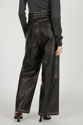 Synthetic Leather Press Pants - PRE ORDER