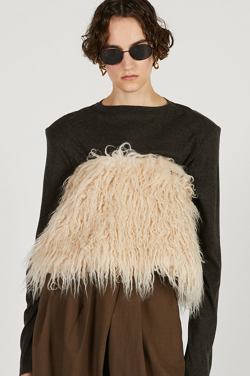 Long Faux Mini Skirt