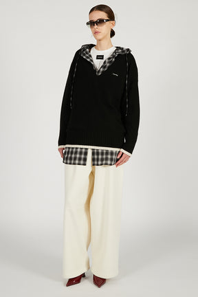 Angora Wool V-Neck Knit - 2025 WINTER