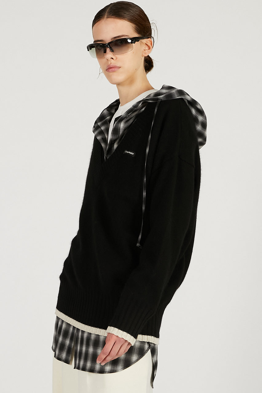 Angora Wool V-Neck Knit - 2025 WINTER