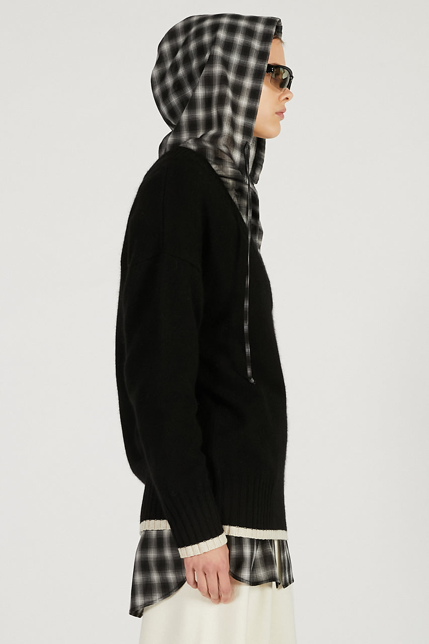 Angora Wool V-Neck Knit - 2025 WINTER