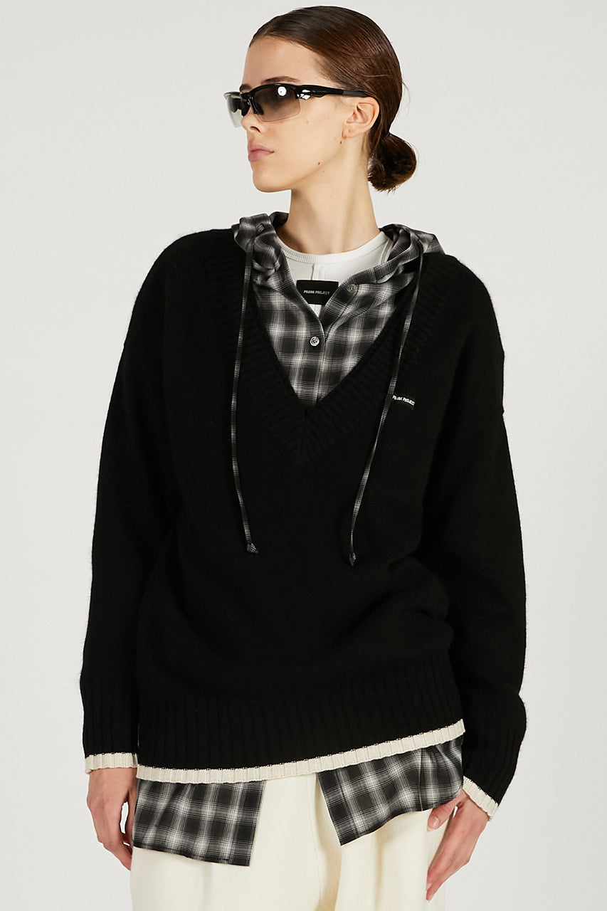 Angora Wool V-Neck Knit - 2025 WINTER