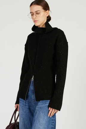 Heavy Turtleneck Knit Tunic