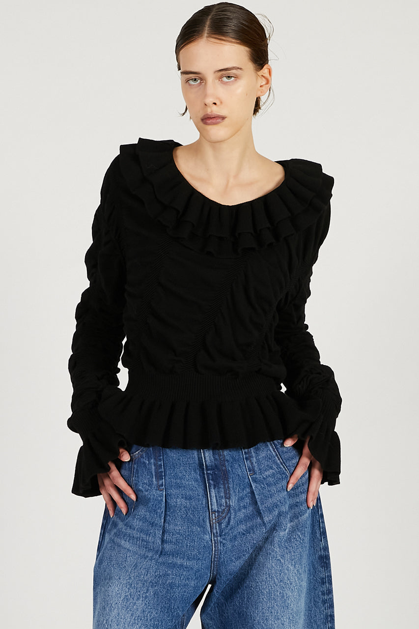 Sharling Ruffled Knit - 2025 WINTER