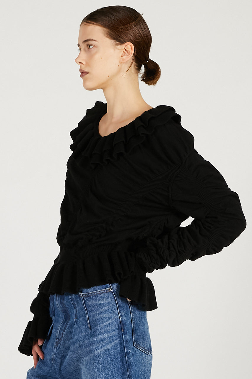 Sharling Ruffled Knit - 2025 WINTER