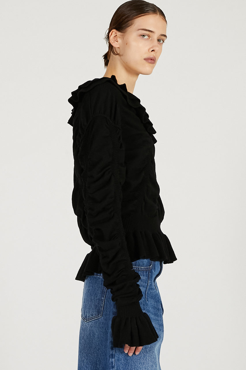 Sharling Ruffled Knit - 2025 WINTER