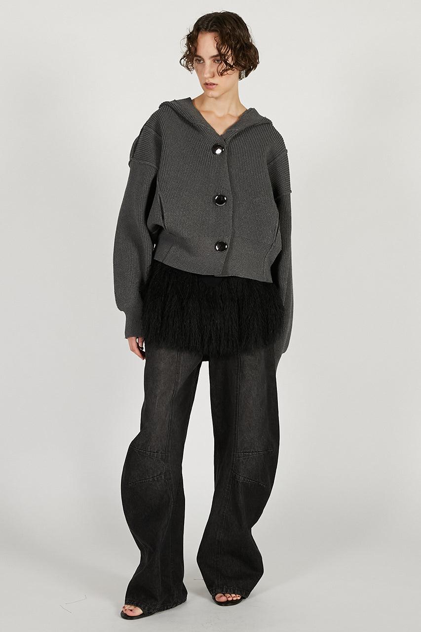 Shaggy Hem Peplum Tank