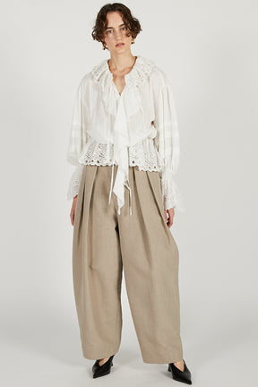 Volume-Tuck High-Waist Pants - 2026 SPRING