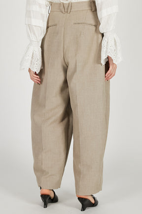 Volume-Tuck High-Waist Pants - 2026 SPRING