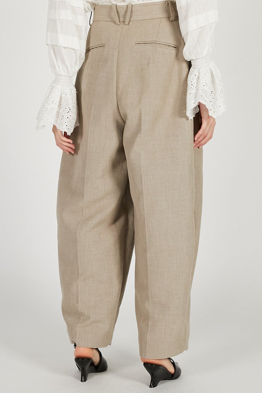 Volume-Tuck High-Waist Pants - 2026 SPRING
