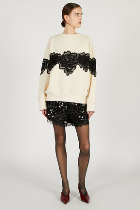 Lace Sweatshirt