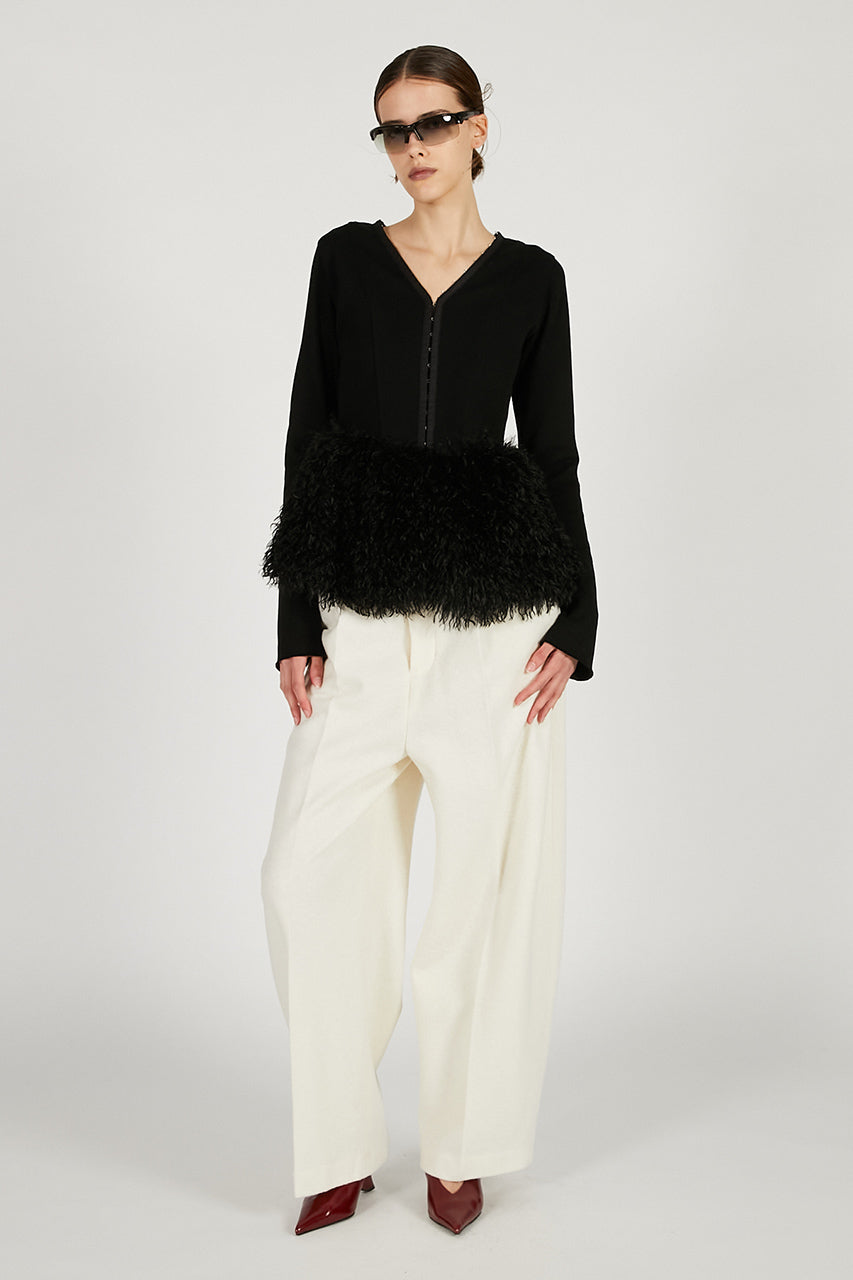 Far Hem Hook Eye Top